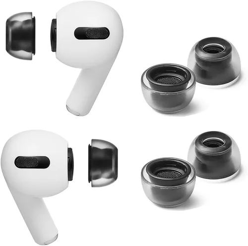 Miniatura 8 de AZLA Cristal para Airpods Pro de 1ª y 2ª generación (2 pares, S) – Reemplazo de puntas de oreja de Airpod Pro – Puntas para Airpod Pro con silicona