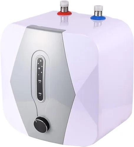 Calentador de agua eléctrico, mini tanque de almacenamiento de calentador de agua caliente, calentador de agua eléctrico de 110 V, cocina y hogar, 8
