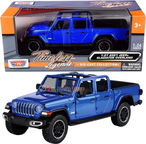 Motormax Motormax 79367 - Camión pickup de juguete Gladiator Overland (parte superior abierta), color azul metálico 124-127