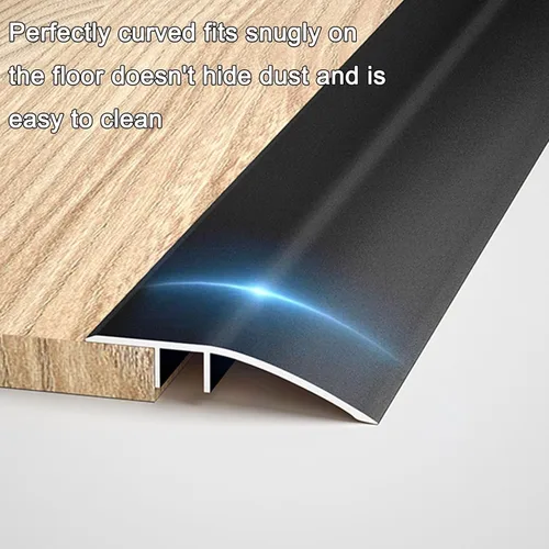 Miniatura 6 de HJXGQJM Tiras de transición de piso de metal, tira de umbral de transición de piso de aluminio, tira de ajuste de alfombra de 35.4 pulgadas, tira