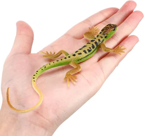 Miniatura 3 de Toddmomy Modelo de lagarto de simulación – Juguete realista de lagarto de plástico de cuatro patas para niños, juguete educativo de reconocimiento