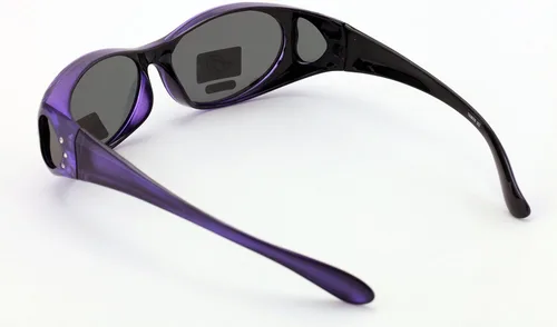 Miniatura 3 de V.W.E. Gafas de sol polarizadas para mujer, con diamantes de imitación, marco rectangular, con forma de corazón, 2.36 pulgadas