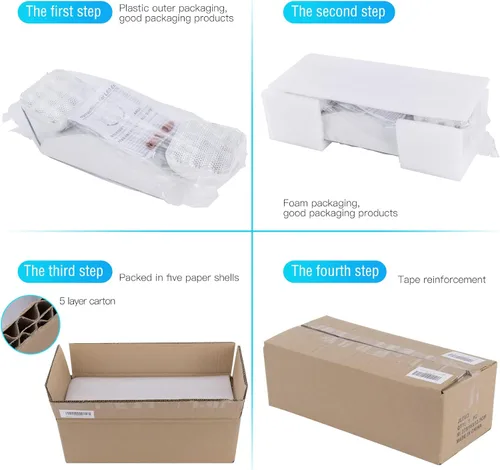 Miniatura 7 de SPECTSUN - Paquete de 2 luces LED de emergencia blancas, luz LED de emergencia de cabeza cuadrada ajustable con batería, luz de emergencia