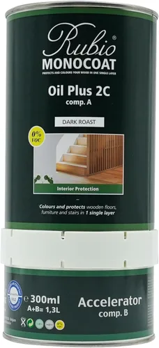 Miniatura 73 de Rubio Monocoat Tinte y acabado para madera de 650 pies cuadrados - Niebla Oil Plus 2C Aceite de linaza de secado rápido, ecológico