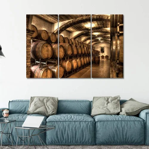 Miniatura 22 de Obra de arte para paredes del hogar, 3 paneles de letras de vino tinto, pinturas de corcho, impresiones HD, arte de pared de corcho de vino sobre