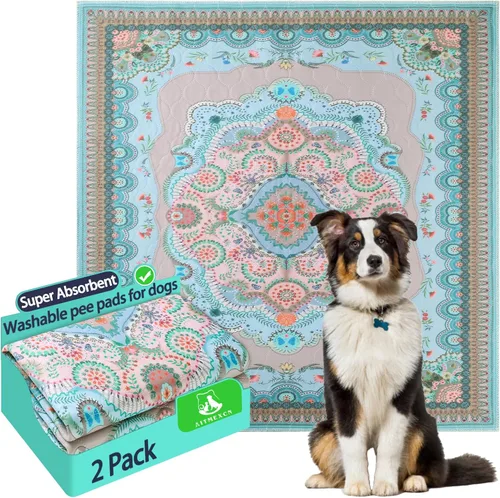 Miniatura 8 de Aitmexcn Almohadilla lavable para orina de perro, 100% impermeable, tapete de entrenamiento para cachorros o perros mayores, almohadillas Color Paws