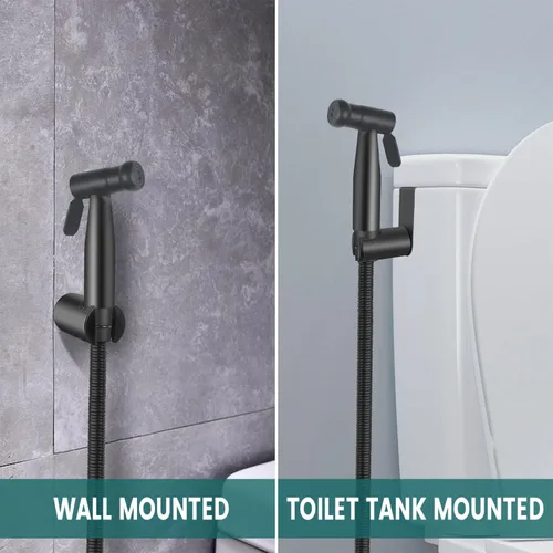 Miniatura 4 de Pulverizador de bidé de mano de lujo, juego de accesorios de bidé de baño de acero inoxidable SUS304, rociador de pañales de tela para bebé