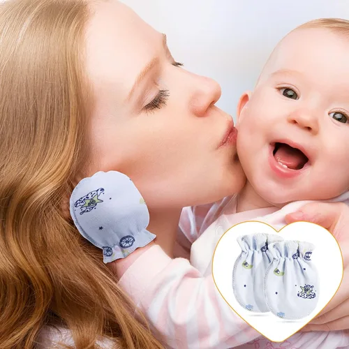 Miniatura 5 de Geyoga 24 pares de manoplas para bebé recién nacido sin rasguños, manoplas suaves elásticas para bebés de 0 a 6 meses, para niño o niña