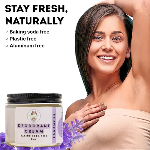 Miniatura 3 de ECO ROOTS Desodorante Natural para Mujeres y Hombres Crema Desodorante Orgánica Sin Aluminio Desodorante Saludable Sin Bicarbonato de Sodio