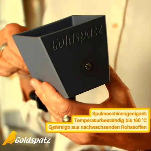 Miniatura 3 de MAX Spaetzle Maker, fabricado en Alemania, plástico de grado alimenticio con manivela de acero inoxidable, apto para lavavajillas, 7.5 x 4.1