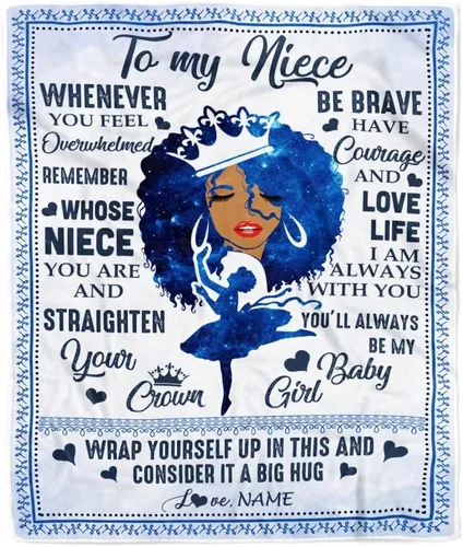 Miniatura 30 de Manta personalizada con texto en inglés «To My Niece», de Aunt Auntie Uncle Always Remember How Much I Love You Moon Butterfly Birthday Christmas