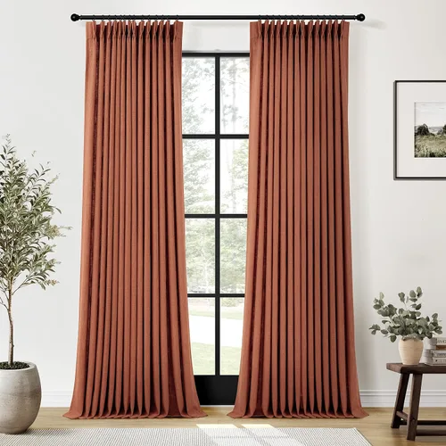 Miniatura 11 de Cortinas de lino plisadas