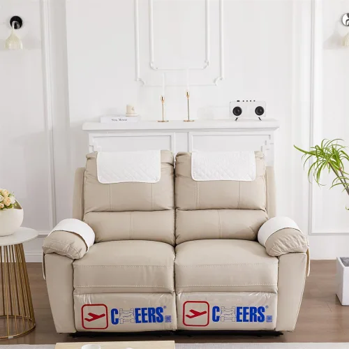Miniatura 24 de 3 fundas reclinables, fundas de brazo de sherpa para silla reclinable con bolsillos de almacenamiento, funda para reposacabezas para silla