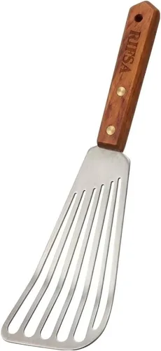 Miniatura 7 de Juego de 2 espátulas de silicona – Paquete de 2 espátulas de cocina ranuradas antiadherentes, resistentes al calor para freír, hornear, sin BPA