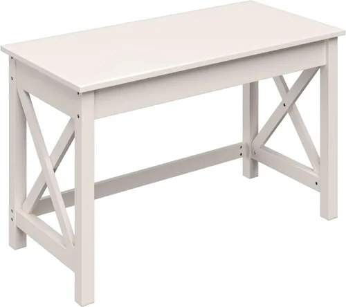 Miniatura 6 de Lavish Home - Escritorio de trabajo con patas en forma de X, para oficina, dormitorio, computadora o mesa de manualidades, escritorios de oficina