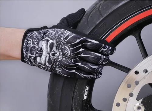 Miniatura 5 de Skull Motorcycles Cycling Gloves Bike Racing Bicycles MTB Full Finger Gloves for Men Women & Mountaineering