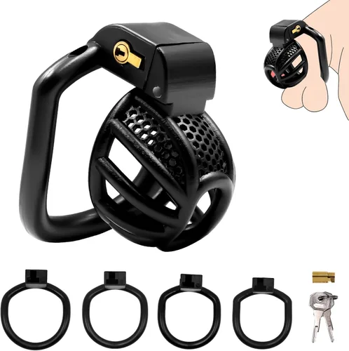 Dispositivo de Castidad Masculina Jaula para Pene - Jaula de Castidad para Hombre Ejercicio de Pene Equipo de Bondage Impreso en 3D Ligero Juguete