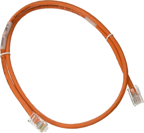 C2G 24494 Cable cruzado Cat5e - Cable de conexión de red sin blindaje sin arranque, naranja (3 pies, 3.0 ft)