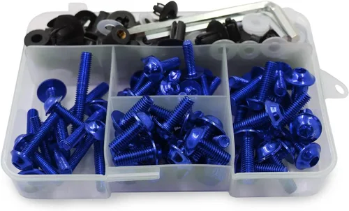 Miniatura 10 de Kits de carrocería 195 piezas de tornillos de fijación de pernos de carenado para Yamaha R1 R6 R3 FZ1 FZ6 FZ8 FZ8 FZ07 FZ09 MT03 MT07 MT09 MT10 XJ6