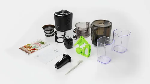 Miniatura 3 de Kuvings Exprimidor lento entero REVO830 Máquina exprimidora de presión fría – Canales de alimentos extra anchos de 3.465 in y 1.890 in – Motor Negro