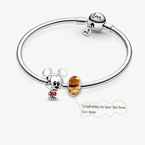 Miniatura 2 de HappyStar Abalorio para pulseras Pandora, collar, joyería europea, plata de ley 925 colgante, cuentas colgantes para mujeres y niñas, regalos