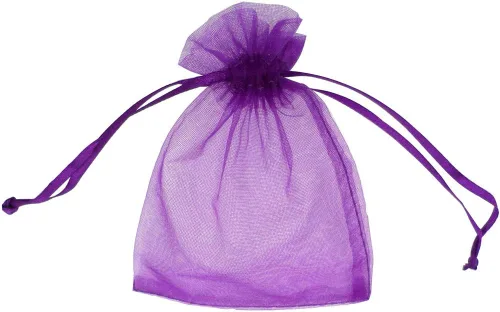 Miniatura 11 de ATCG 50 bolsas de organza grandes con cordón de 8 x 12 pulgadas, decoración de festivales, bodas, fiestas, bolsas de maquillaje (blanco)