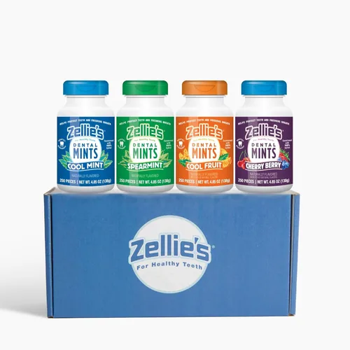 Miniatura 6 de Zellie's - Mentas de frutas frescas 100% xilitol, sin aspartamo, sin gluten, veganas y kosher (250 unidades, paquete de 1)