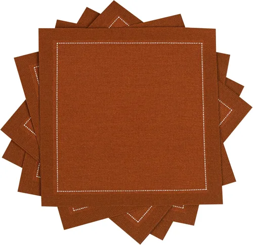 Miniatura 13 de Servilletas de cóctel de algodón blanco, 100% algodón, paquete de 50 unidades, 4.5 x 4.5 pulgadas, calidad de hotel, suaves y absorbentes, ideales
