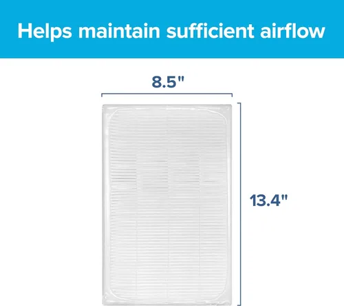 Miniatura 2 de Filtrete Filtro purificador de aire para habitación F2, True HEPA Premium Allergen, Bacterias and Virus, 13 in. x 8.2 in., paquete de 2, funciona