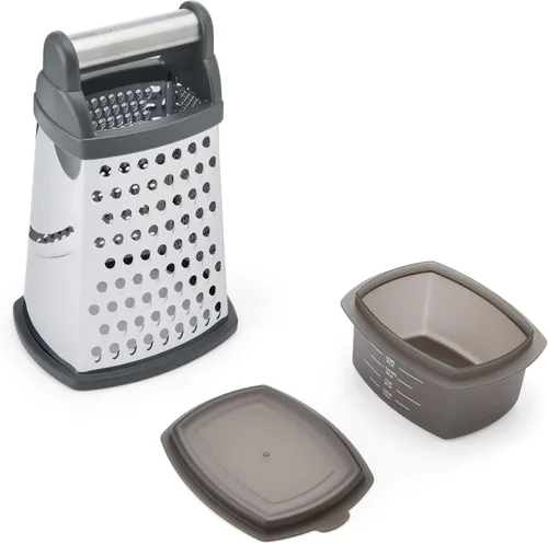 Miniatura 2 de KitchenAid Rallador de caja gourmet, color gris oscuro, 10 pulgadas Gris-Carbón