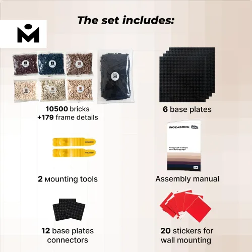 Miniatura 6 de Color M - Juego de construcción de mosaico fotográfico personalizado Kit de manualidades para creación de arte de pared de ladrillo a partir