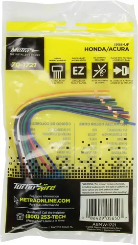 Miniatura 3 de Metra Arnés de cableado 70-1721 para vehículos Acura/Suzuki/Honda 1998-2013