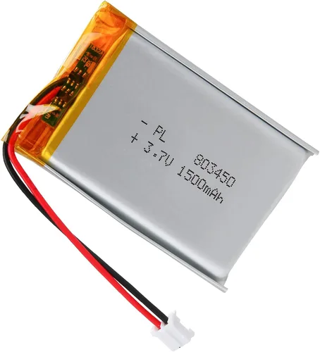 Miniatura 32 de Batería Lipo de 3.7V 1000mAh 102050 Batería recargable de polímero de litio con conector JST PH2.0.000 in para altavoz Bluetooth, GPS, reloj