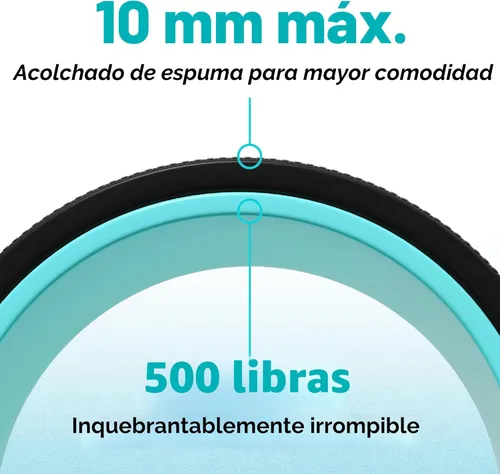 Miniatura 6 de Paquete de 3 Rodillos para Espalda - Rueda de Yoga para Alivio del Dolor de Espalda y Estiramiento, Rueda para Espalda para Masaje de Tejido