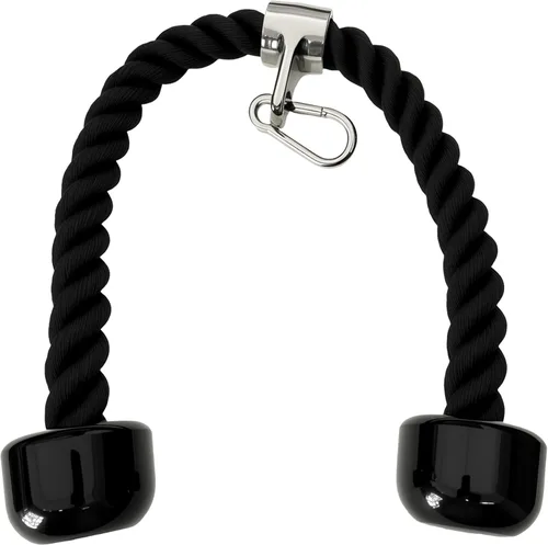 Miniatura 6 de Accesorios para cable de cuerda de tríceps, accesorios para máquina de cables para gimnasio en casa, cuerda de tríceps de 27 pulgadas para fijación