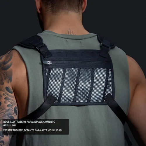 Miniatura 6 de MVRK Mochila de pecho resistente al agua - Chaleco para correr para entrenamientos, soporte para teléfono para correr, almacenamiento adicional