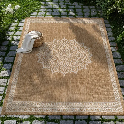 Miniatura 46 de CAMILSON Alfombra para exteriores, alfombras modernas para patios interiores y exteriores, tapetes de cocina y pasillo, alfombra lavable para porche