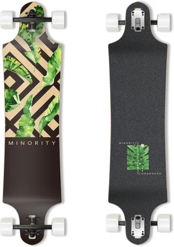 Miniatura 15 de MINORITY Patineta Longboard de arce para pendientes plataforma de 40 pulgadas Hecha para andar