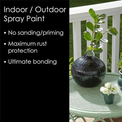 Miniatura 3 de Krylon K02702007 Fusion - Pintura en aerosol todo en uno para interiores y exteriores, color negro brillante, 12 onzas (paquete de 2)