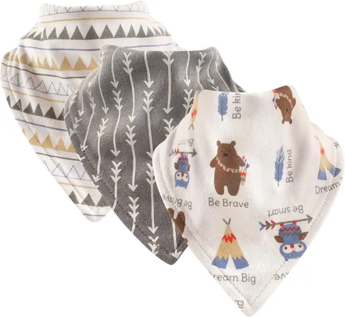 Miniatura 4 de Luvable Friends Unisex Baby Cotton Bandana Bibs