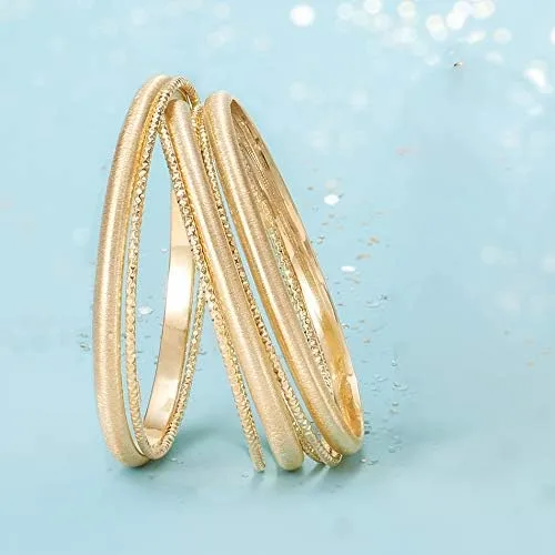 Miniatura 7 de Ross-Simons Italian 18kt Gold Over Sterling Silver Jewelry Set 7 Bangle Bracelets