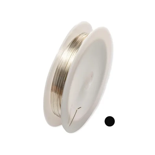 Miniatura 17 de CRAFT WIRE Calibre 18, alambre de plata de ley 925 (redondo), mitad duro, fabricado en Estados Unidos, 5 pies