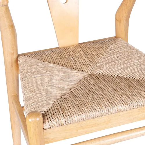 Miniatura 10 de Boraam Sillas de comedor Wishbone - Juego de 2 - Acabado natural