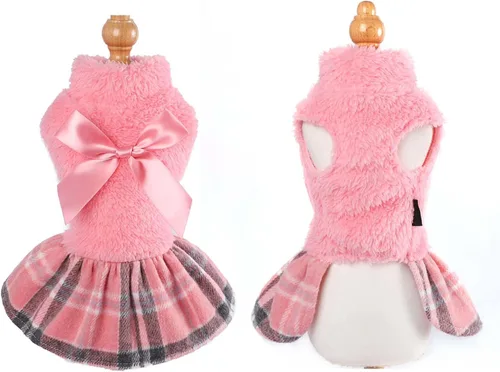Miniatura 4 de Suéter para Perro Ropa de Invierno para Perros Pequeños Chico Niña Vestido de Otoño para Cachorros de Forro Polar Caliente Suéteres para Chihuahua