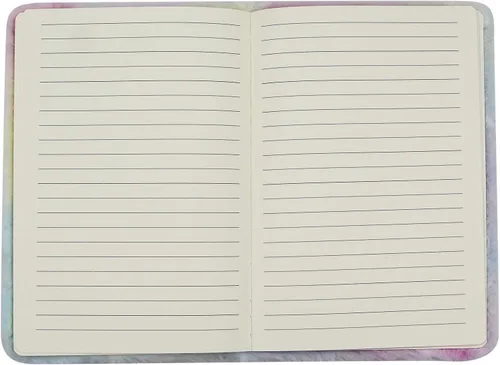 Miniatura 5 de JUMISEE Lindo cuaderno de felpa de alpaca colorido y mullido diario de escritura para niños y niñas, papel rayado de 160 páginas