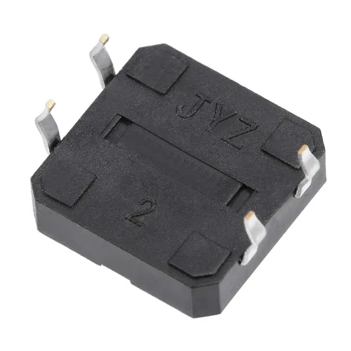 Miniatura 3 de uxcell 0.472x0.472x0.169 in Panel Mini PCB Interruptor de botón táctil momentáneo DIP Negro, Gris 10PCS