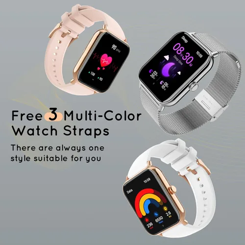 Miniatura 3 de Reloj inteligente para hombres y mujeres (respuesta/hacer llamadas) 1.85 pulgadas HD Fitness Tracker Smartwatch para Android iPhone con seguimiento