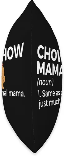 Miniatura 2 de Chow Chow Lover Apparel Mama Definition Funny Chow Dog Mom Throw Pillow, 16x16, Multicolor