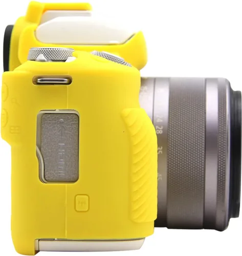 Miniatura 4 de Rieibi Funda de silicona para Canon EOS M50/M50 II, funda protectora de silicona suave para cámara Amarillo