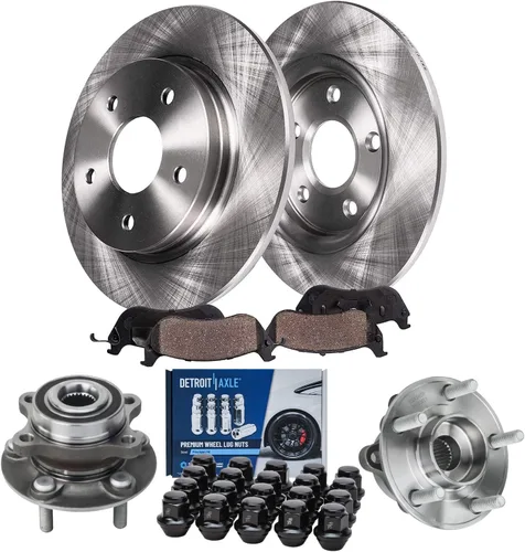 Miniatura 81 de Detroit Axle - Rotores de freno para Ford Mustang 2015 2016 2017 2018 2019 2020 2021 2022 2023 Rotores de freno de disco 2016 2017 2018 2019